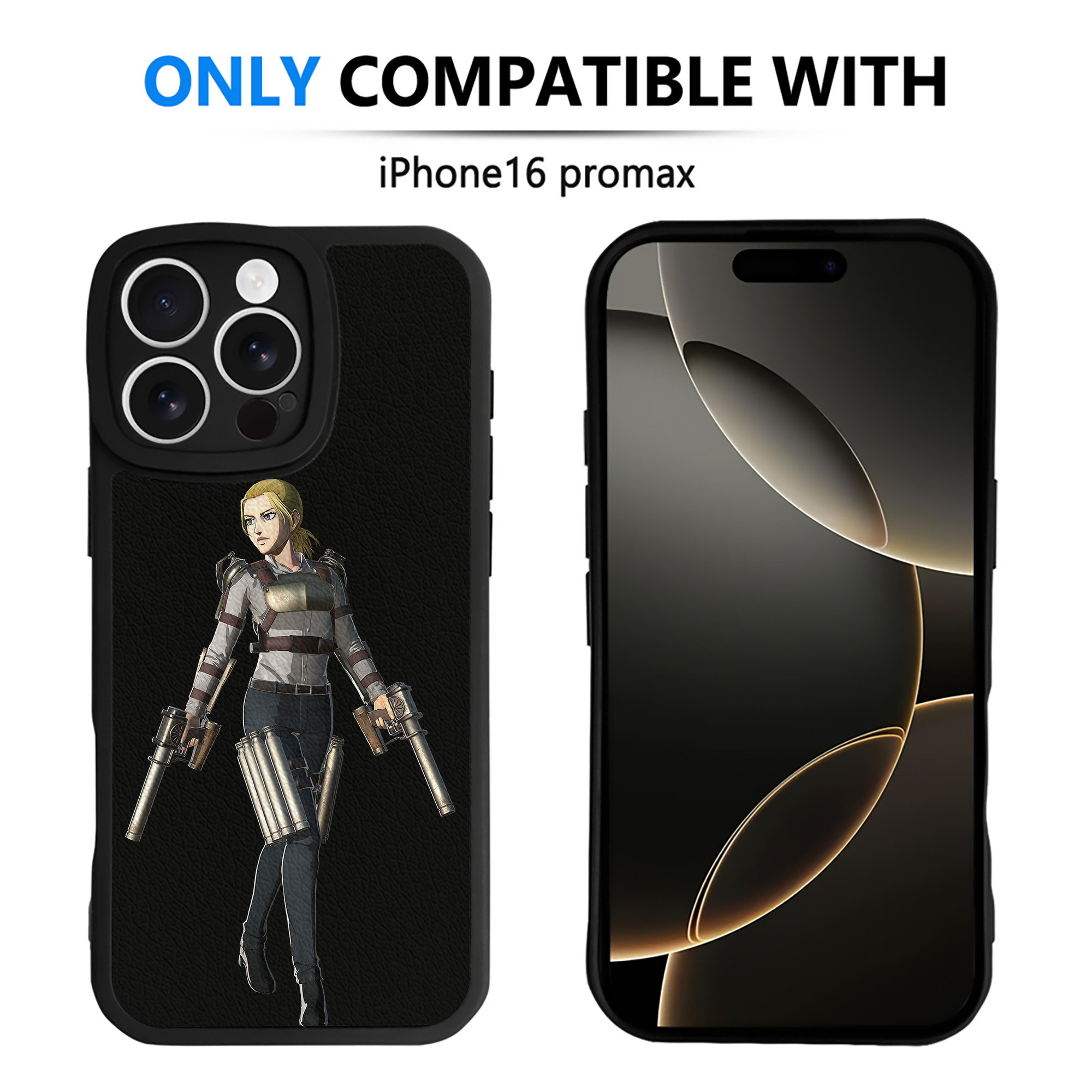 （画像用） 進撃の巨人 Attack on Titan 【iPhone 16シリーズ対応】シリコンスマホケース（レザー調） 材質：シリコン